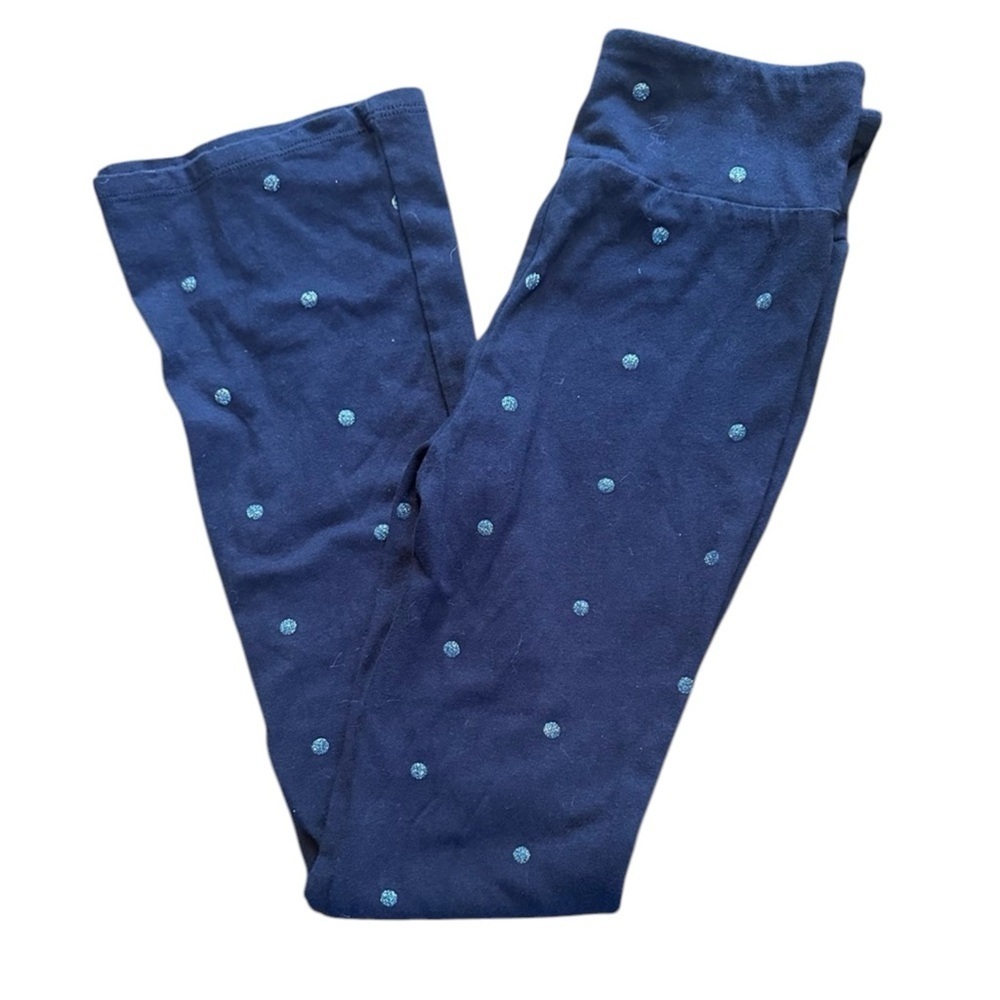 Gap Leggings girl sz 10 cotton, blue, polka dots girls fall everyday